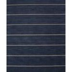 Check Out Some Sweet Savings on Modern stripe blue wool area rug .