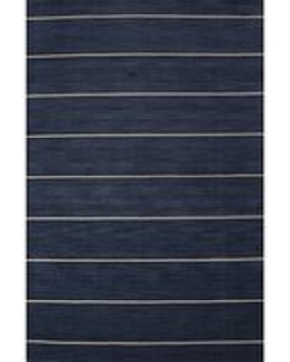 Check Out Some Sweet Savings on Modern stripe blue wool area rug .