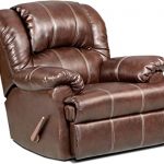 Amazon.com: Roundhill Furniture Brandan Bonded Leather Dual Rocker .