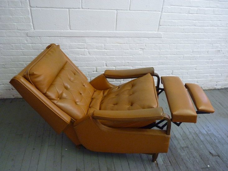 Modern Brown Leather Rocker Recliner
Chair