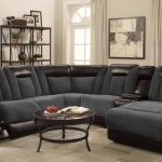 Furniture of America Manchester Sectional | Reclining sectional .