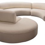 Beautify Your Living Room with Curved Sofa | Curved sofa, Leather .