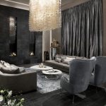 Black and grey living room ideas – modern home interiors in dark .
