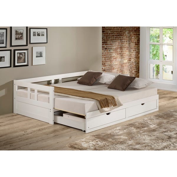 Shop Melody Twin to King Trundle Daybed with Storage Drawers .