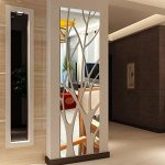 Modern wall mirror design ideas for living room wall decoration 20