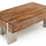 Antique Wood Coffee Table, Rustic Meets Modern Coffee Table .
