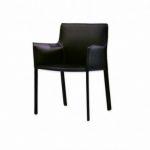 Il Fiore Black Modern Dining Room Arm Chairs | Contemporary Dining .