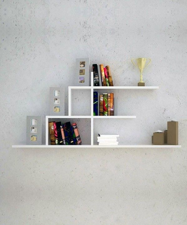 20 Creative Bookshelves: Modern and Modular | Unique wall shelves .