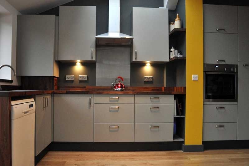 An Innova Carrera Grey Painted Modern Kitchen | Grey painted .