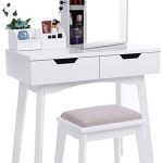 Amazon.com: AILOVE Modern Dressing Table, Wooden Makeup Table .