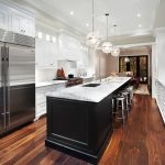 Long Kitchen Island - Transitional - kitchen - The Design Company .