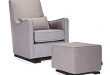 Amazon.com: Monte Design Upholstered Modern Nursery Luca Glider .