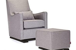 Amazon.com: Monte Design Upholstered Modern Nursery Luca Glider .