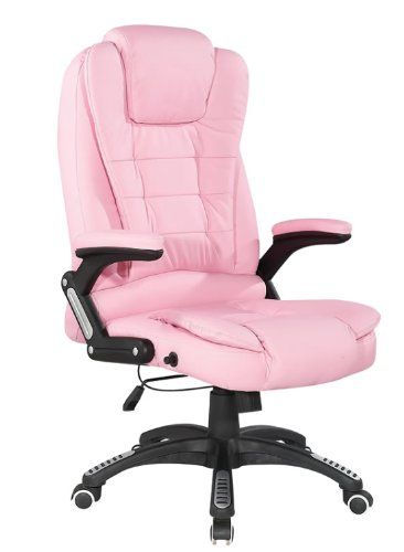 Pink Leather Office Chair | Pink office decor, Office chair desi