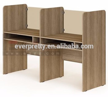 Modern wooden furniture model library equipment wood reading table .