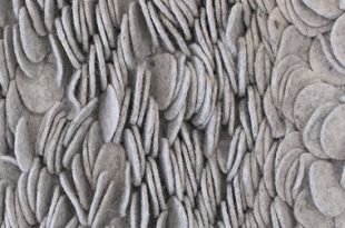 Enoki Silver - Gray Felt Shag Rug from the Felt Rugs collection at .