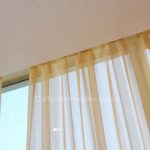 Modern Gold Flocking Home Custom Sheer Curtain And Door Pan