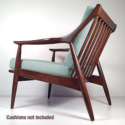 Vintage Mid Century Danish Modern Lounge Chair - Retro Armchair .