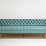 Modern Vintage Sofa Retro | Retro sofa, Blue leather sofa, Vintage .