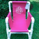 Monogrammed PVC Toddler Chair Canvas Cover by EmmabellasDesigns .