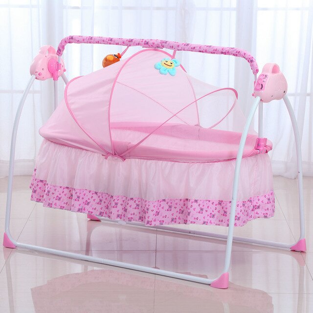 Smart Electric Baby Cradle Infant Rocking Crib With Music Portable .