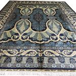 Amazon.com: Yuchen 10'x14' Large Persian Silk Rugs Qum Home Decor .
