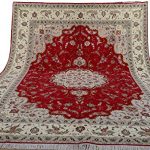 Amazon.com: Yilong 9'x12' Handmade Persian Wool Silk Rug Floral .