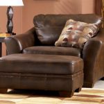 furniture-gorgeous-brown-leather-oversized-chairs-with-ottoman .