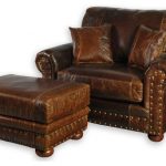 Oversized Leather Chair With Ottoman | Chair | Leather club chairs .