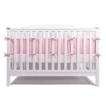 Amazon.com : LOAOL Baby Crib Bumper Pads with Pom Pom Breathable .