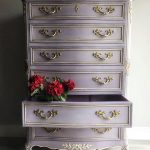 Reloved, Refurbished French Provincial Purple Chalk Painted .
