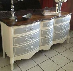 Painted French Provincial Dresser I think I would like it with the .