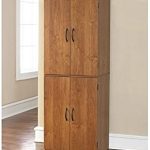 Amazon.com: Tall Storage Cabinet with 4 Doors Pantry Cupboard Has .