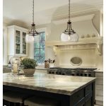Charleston 13 1/2" Wide Clear Glass and Bronze Pendant Light .