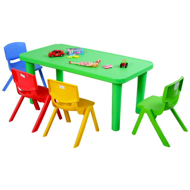 Daycare tables and preschool table and chair sets at Daycare .