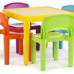 Use of the plastic kids table and chairs to enhance responsibility .