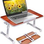 Amazon.com : Neetto Laptop Height Adjustable Bed Table, Portable .
