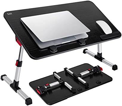 Amazon.com : [Large Size] Laptop Bed Tray Table, SAIJI Adjustable .