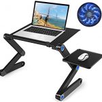 Amazon.com: Laptop Table, Adjustable Laptop Bed Table, Portable .