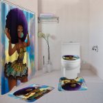 WeBuyBlack > Bathroom > 4-Piece Bath Set (Purple Black Girl Magi