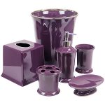 Regal Purple Bathroom Accessories DELUXE S