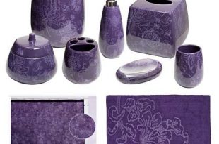 Botanica Purple Bathroom Accessories, Deluxe Set in 2020 | Purple .