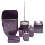 Purple Swirl Bathroom Accessori