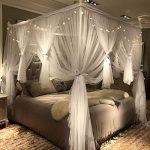 Queen Canopy Bed Curtains: Amazon.c