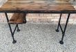 Amazon.com: Reclaimed Wood Desk Table - Rustic Solid Oak W/28 .