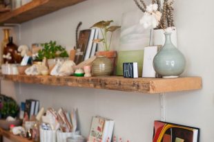 How To Use Reclaimed Wood Floating Shelves To Prettify Your Ho