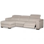 Furniture Nevio 3-Pc. Fabric Sectional Sofa with Chaise, 1 Power .