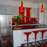 Red, Black And White Interiors: Living Rooms, Kitchens, Bedroo