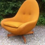 Vintage Retro Greaves And Thomas Egg Chair Spinning Rotating Chair .