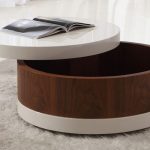 Round Coffee Table with Storage | Coffee table small round, Coffee .